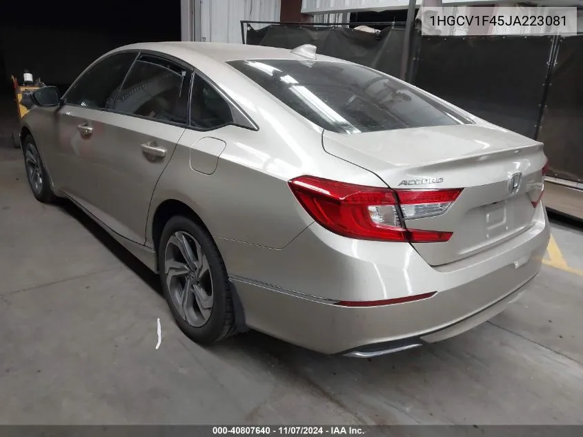 2018 Honda Accord Ex VIN: 1HGCV1F45JA223081 Lot: 40807640