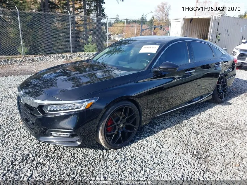 2018 Honda Accord Touring VIN: 1HGCV1F96JA212070 Lot: 40808565