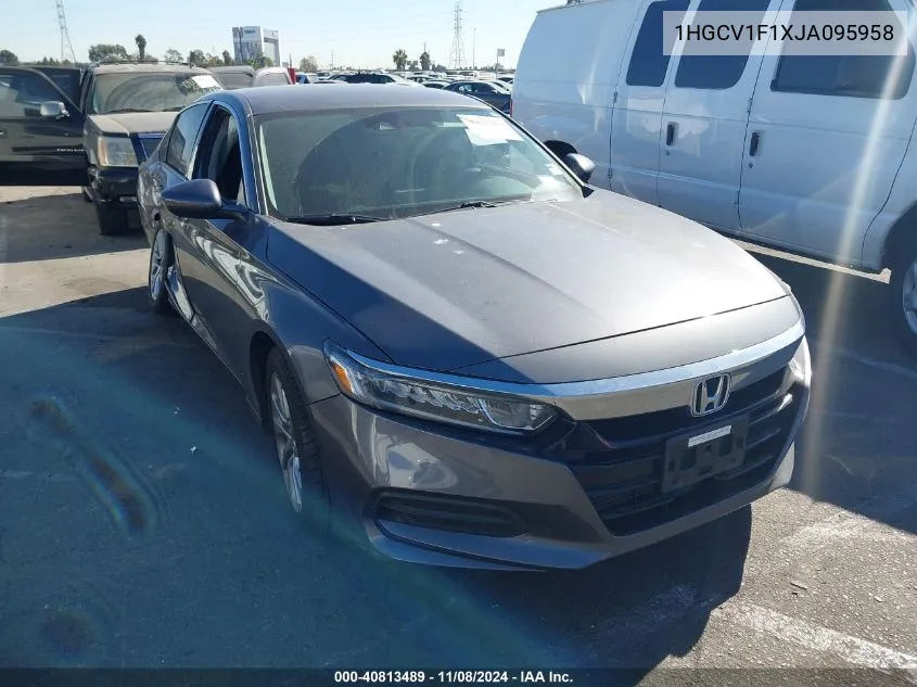 2018 Honda Accord Lx VIN: 1HGCV1F1XJA095958 Lot: 40813489