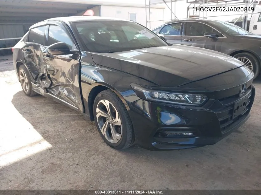 2018 Honda Accord Ex-L 2.0T VIN: 1HGCV2F62JA020849 Lot: 40813611