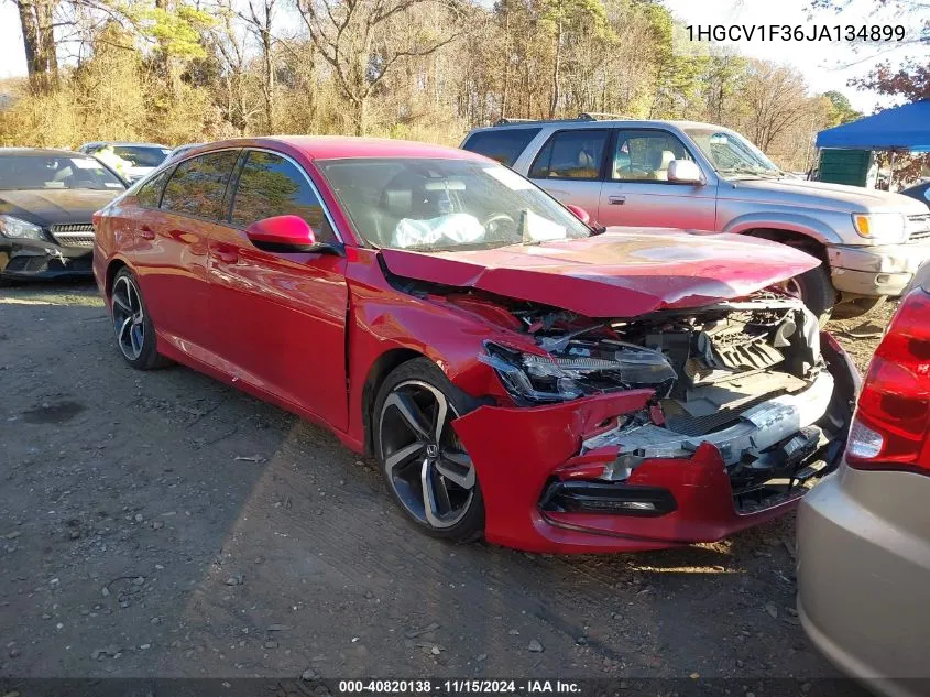 2018 Honda Accord Sport VIN: 1HGCV1F36JA134899 Lot: 40820138