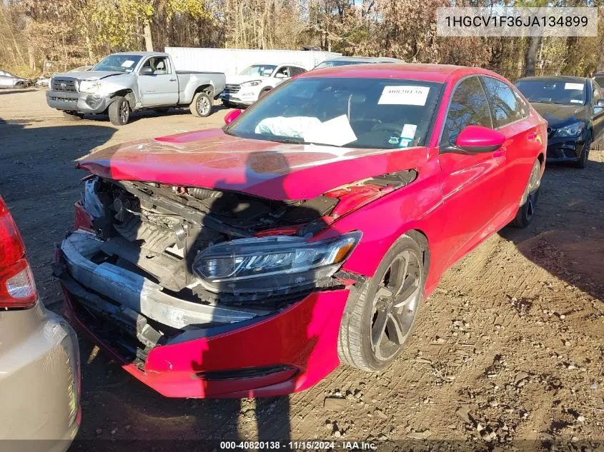 2018 Honda Accord Sport VIN: 1HGCV1F36JA134899 Lot: 40820138