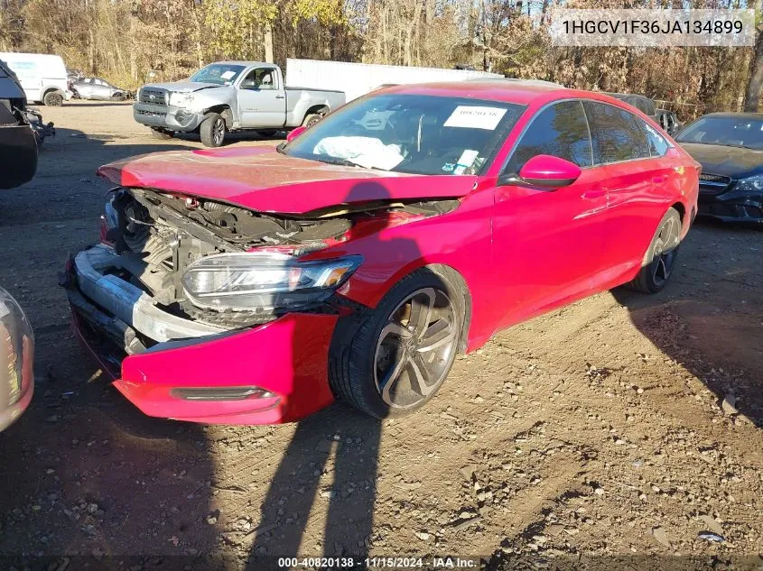 2018 Honda Accord Sport VIN: 1HGCV1F36JA134899 Lot: 40820138