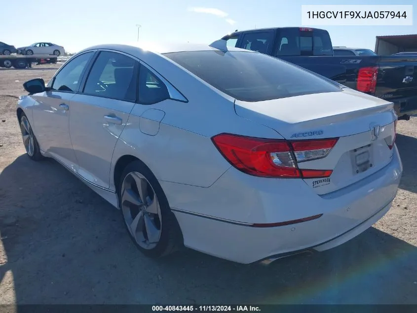 2018 Honda Accord Touring VIN: 1HGCV1F9XJA057944 Lot: 40843445