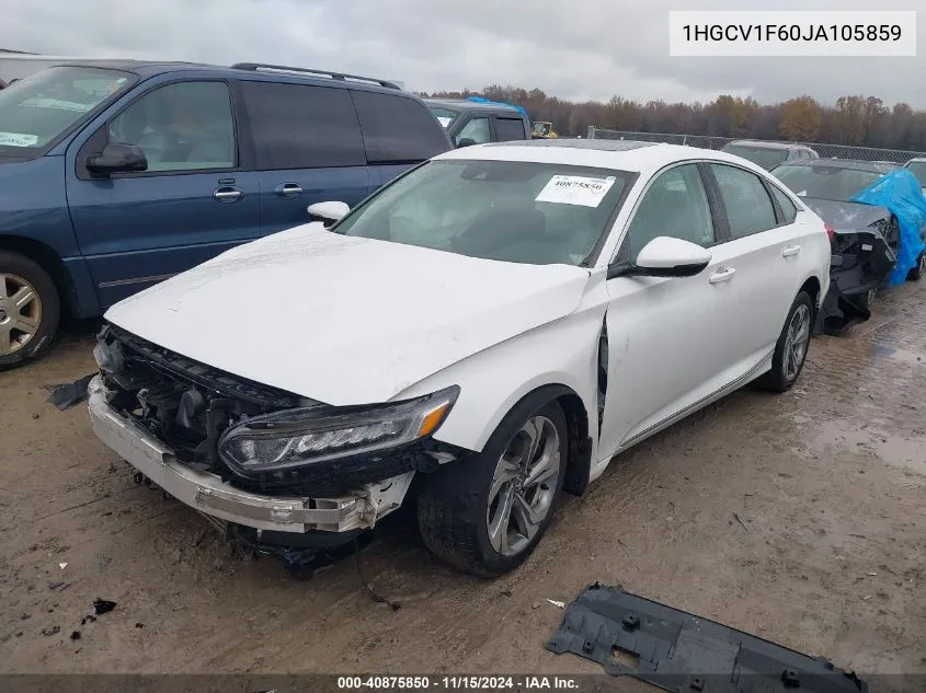 2018 Honda Accord Ex-L VIN: 1HGCV1F60JA105859 Lot: 40875850