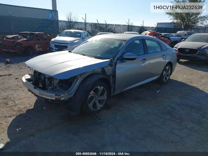 2018 Honda Accord Ex VIN: 1HGCV1F49JA232639 Lot: 40883846