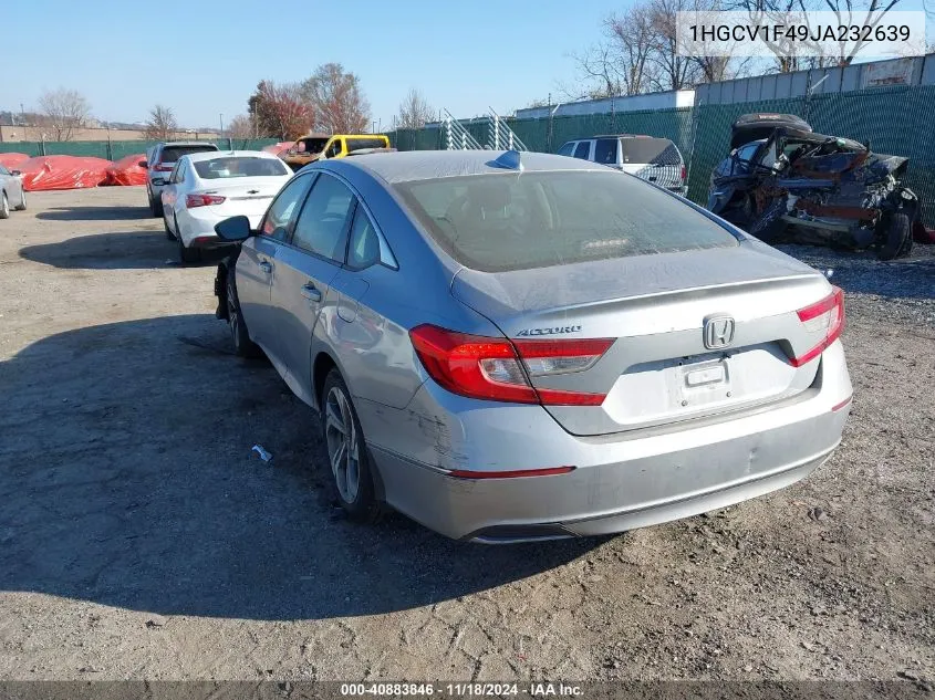 2018 Honda Accord Ex VIN: 1HGCV1F49JA232639 Lot: 40883846