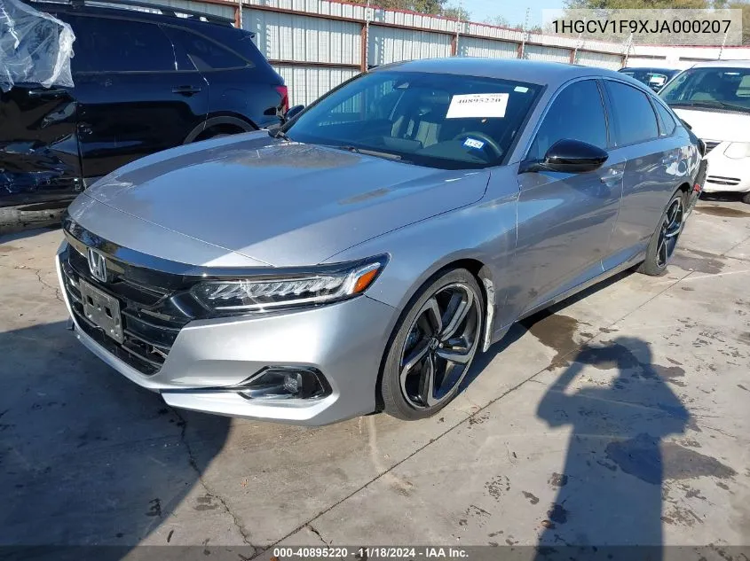 2018 Honda Accord Touring VIN: 1HGCV1F9XJA000207 Lot: 40895220