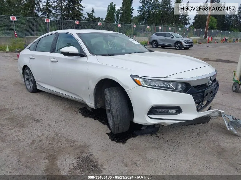 1HGCV2F58KA027457 2019 Honda Accord Ex-L 2.0T