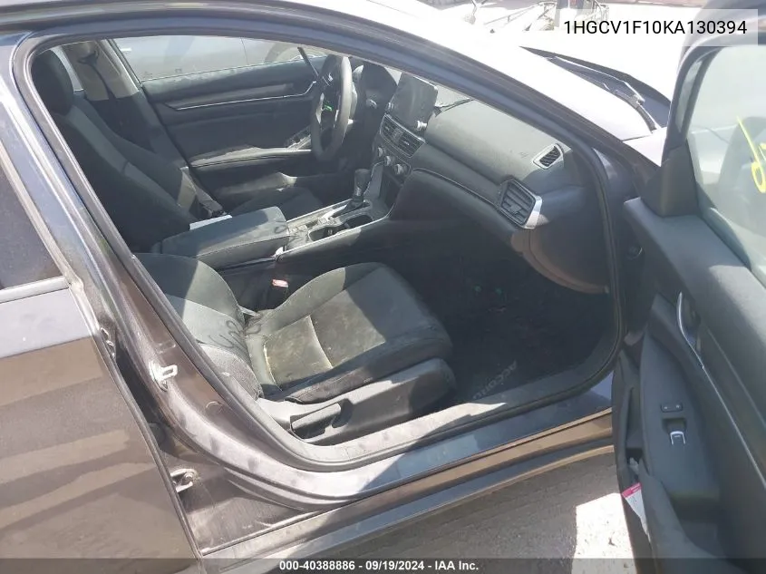 1HGCV1F10KA130394 2019 Honda Accord Lx