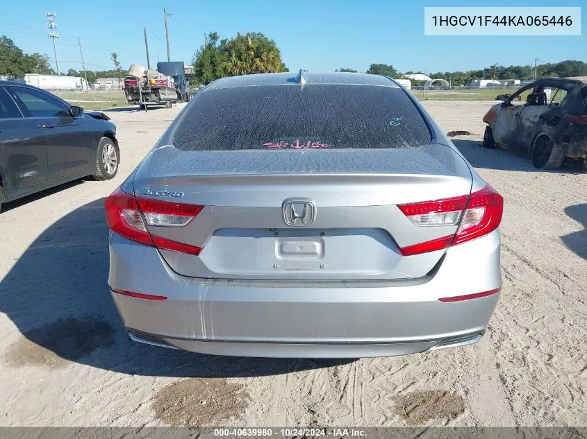 1HGCV1F44KA065446 2019 Honda Accord Ex