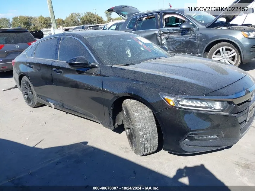 1HGCV2F38KA022452 2019 Honda Accord Sport