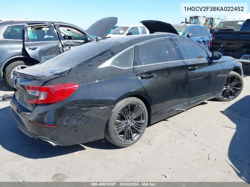 1HGCV2F38KA022452 2019 Honda Accord Sport