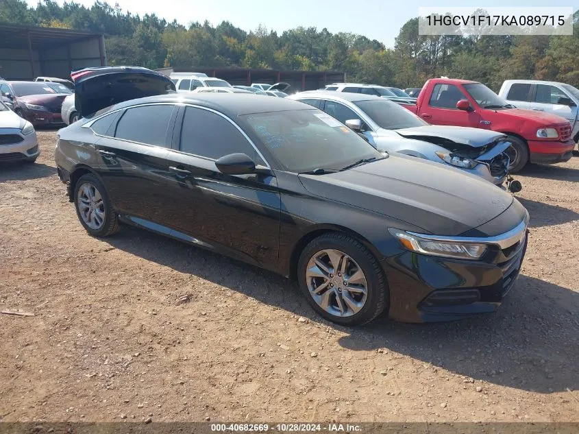 1HGCV1F17KA089715 2019 Honda Accord Lx