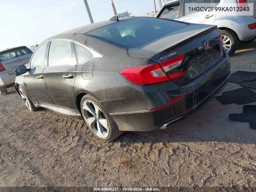 1HGCV2F99KA012243 2019 Honda Accord Touring 2.0T