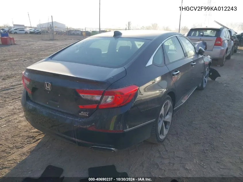 1HGCV2F99KA012243 2019 Honda Accord Touring 2.0T