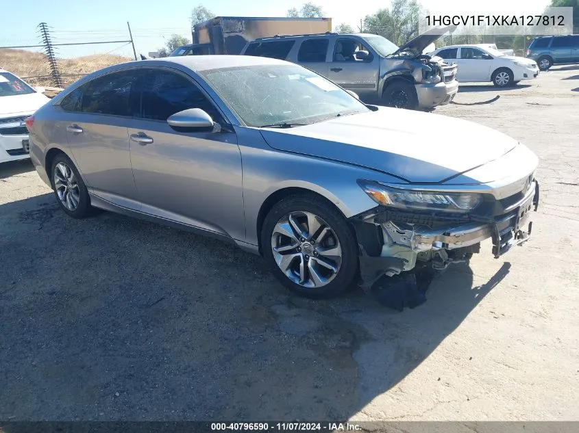 2019 Honda Accord Lx VIN: 1HGCV1F1XKA127812 Lot: 40796590