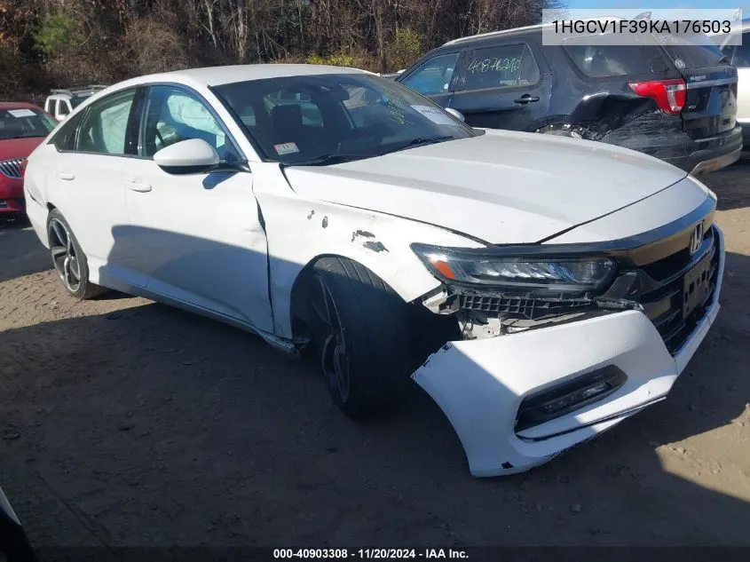 2019 Honda Accord Sport VIN: 1HGCV1F39KA176503 Lot: 40903308