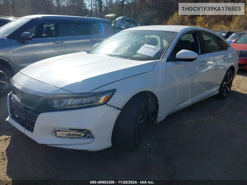 2019 Honda Accord Sport VIN: 1HGCV1F39KA176503 Lot: 40903308