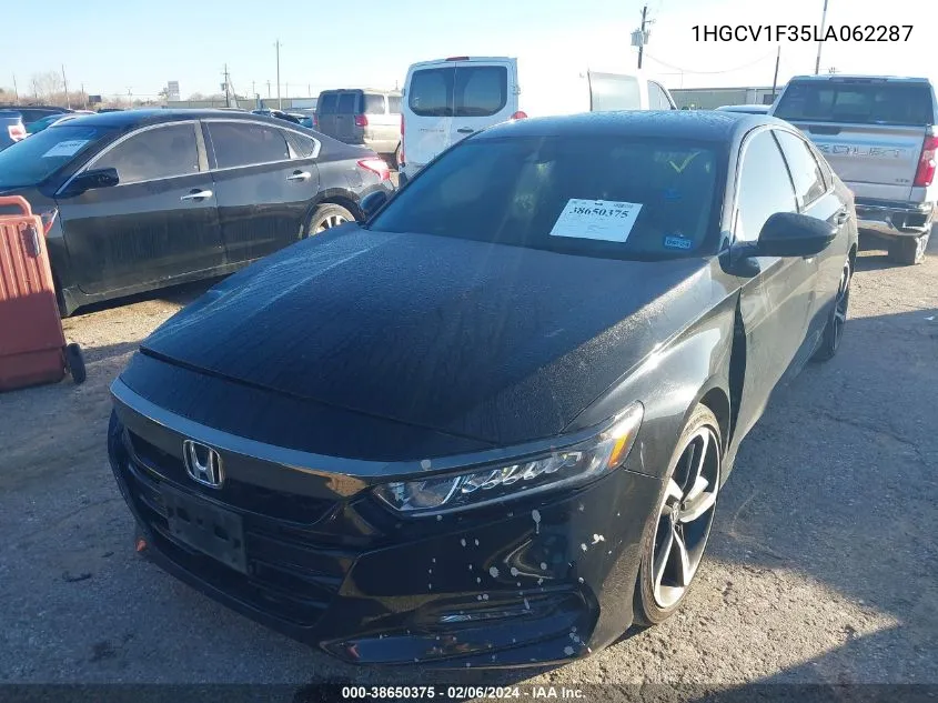 2020 Honda Accord Sport VIN: 1HGCV1F35LA062287 Lot: 38650375