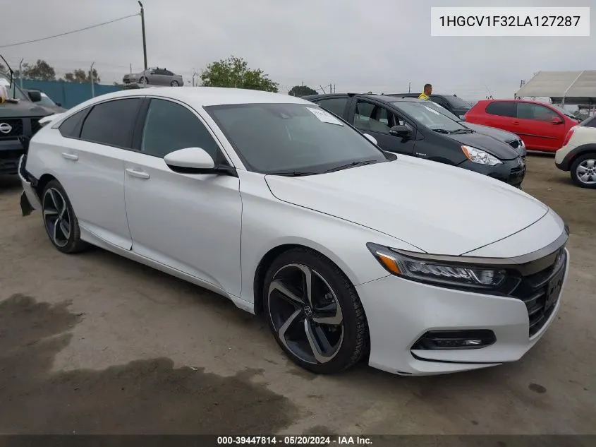 1HGCV1F32LA127287 2020 Honda Accord Sport