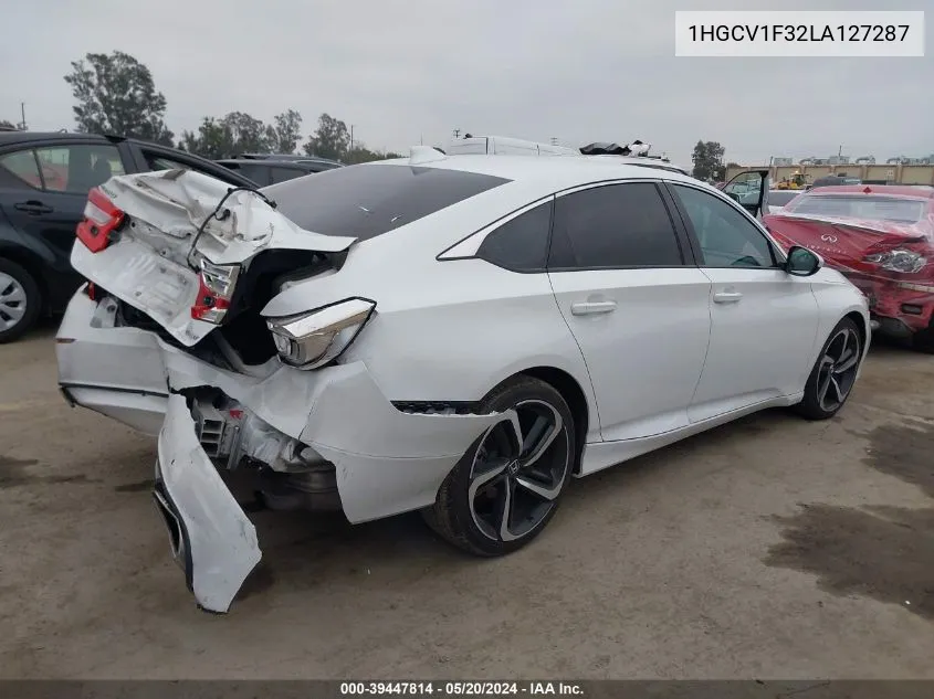 1HGCV1F32LA127287 2020 Honda Accord Sport