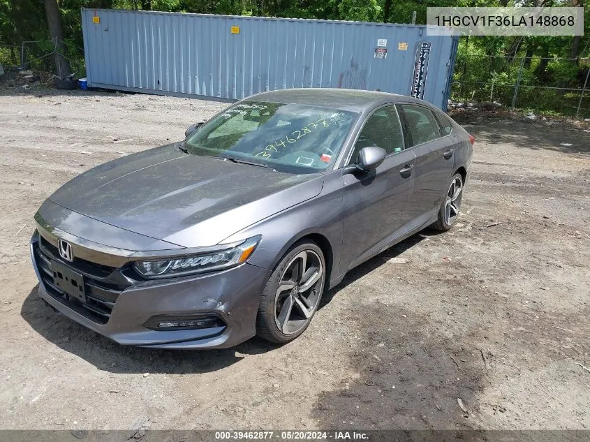 2020 Honda Accord Sport VIN: 1HGCV1F36LA148868 Lot: 39462877