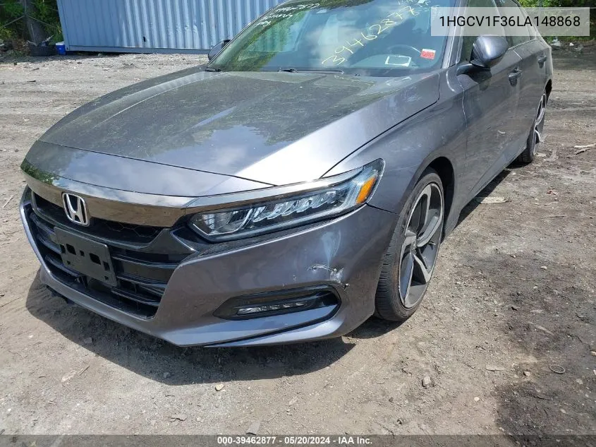 2020 Honda Accord Sport VIN: 1HGCV1F36LA148868 Lot: 39462877