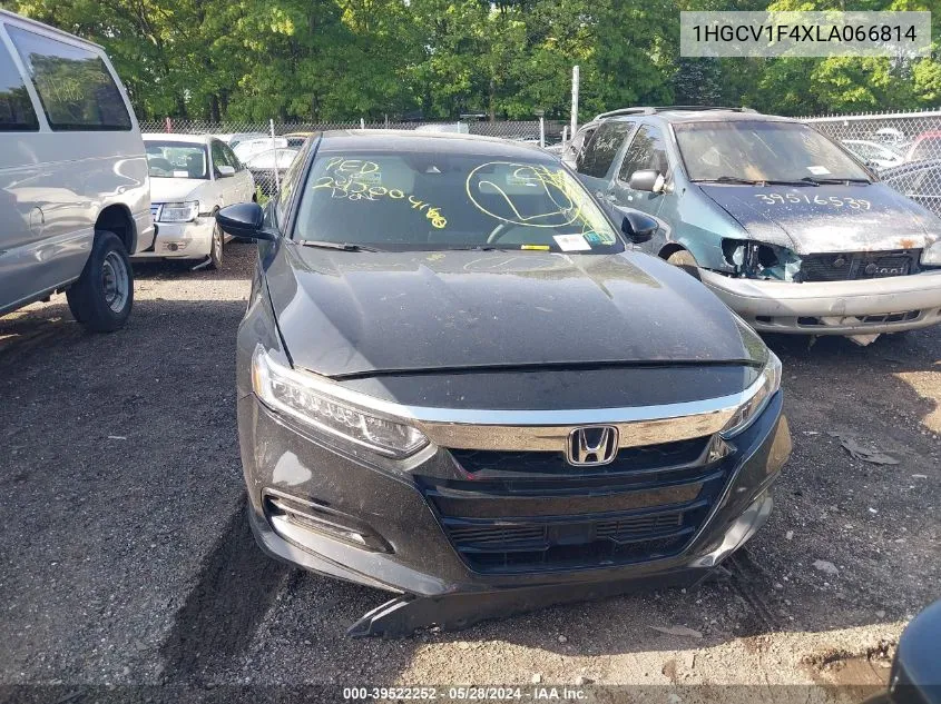 2020 Honda Accord Ex VIN: 1HGCV1F4XLA066814 Lot: 39522252