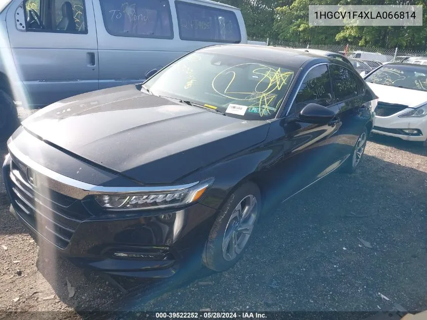 2020 Honda Accord Ex VIN: 1HGCV1F4XLA066814 Lot: 39522252