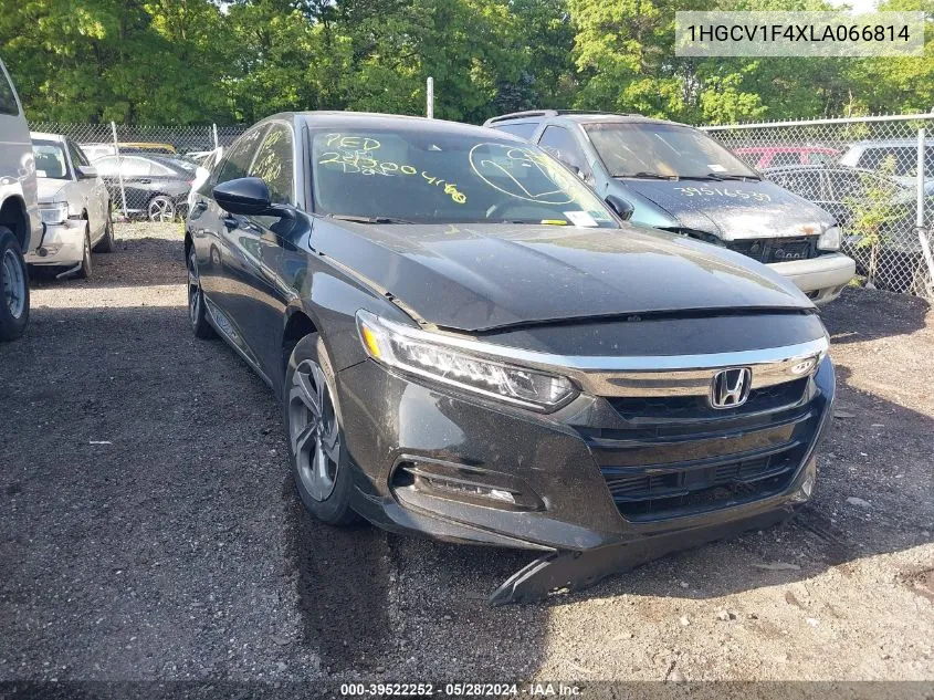 2020 Honda Accord Ex VIN: 1HGCV1F4XLA066814 Lot: 39522252