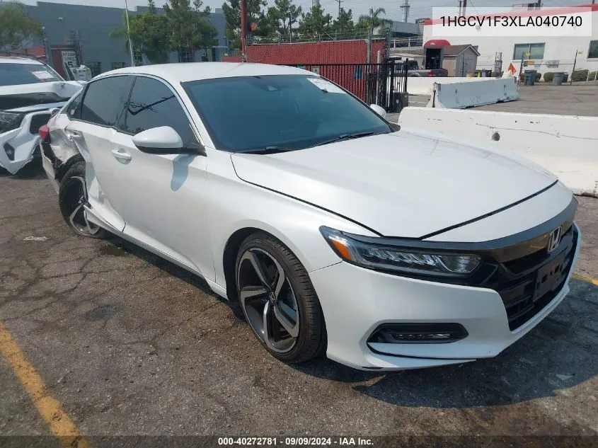 1HGCV1F3XLA040740 2020 Honda Accord Sport