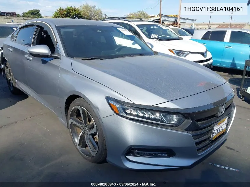 1HGCV1F38LA104161 2020 Honda Accord Sport