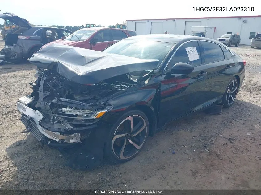 2020 Honda Accord Sport 2.0T VIN: 1HGCV2F32LA023310 Lot: 40521754