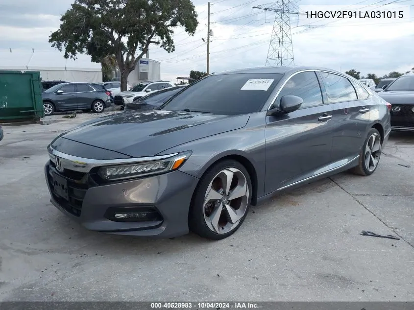 2020 Honda Accord Touring VIN: 1HGCV2F91LA031015 Lot: 40528983