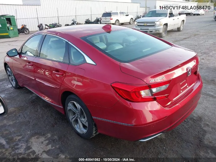 2020 Honda Accord Ex VIN: 1HGCV1F48LA058470 Lot: 40541082