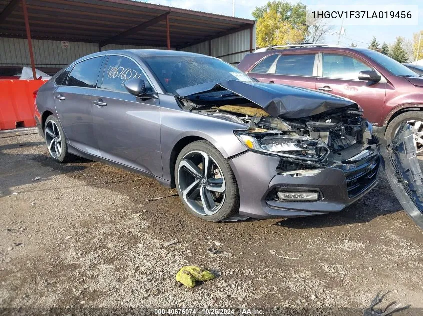 2020 Honda Accord Sport VIN: 1HGCV1F37LA019456 Lot: 40676074