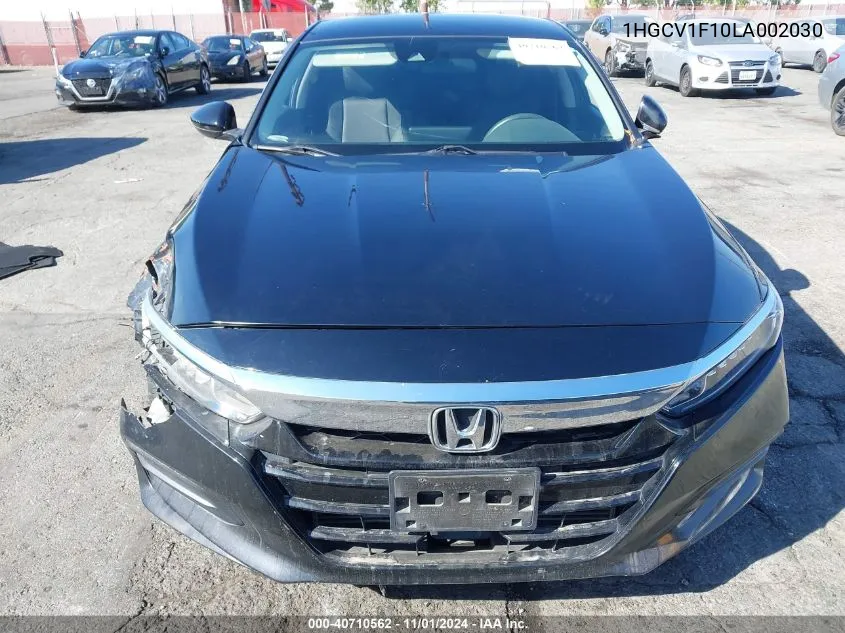 2020 Honda Accord Lx VIN: 1HGCV1F10LA002030 Lot: 40710562