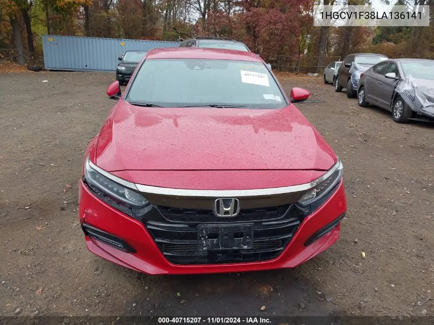 2020 Honda Accord Sport VIN: 1HGCV1F38LA136141 Lot: 40715207