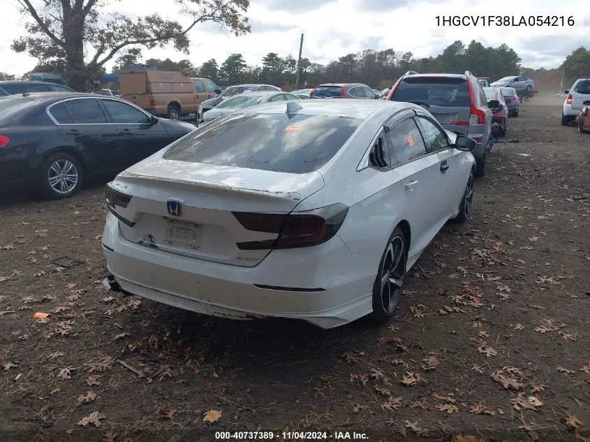 1HGCV1F38LA054216 2020 Honda Accord Sport