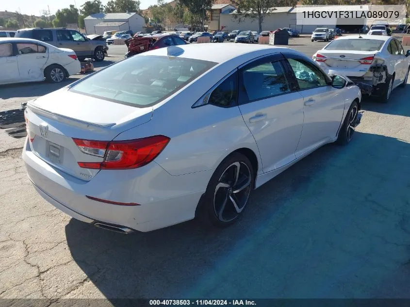 1HGCV1F31LA089079 2020 Honda Accord Sport