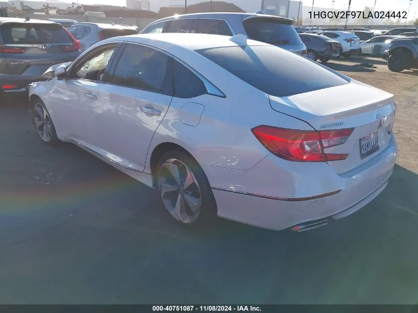 2020 Honda Accord Touring VIN: 1HGCV2F97LA024442 Lot: 40751087