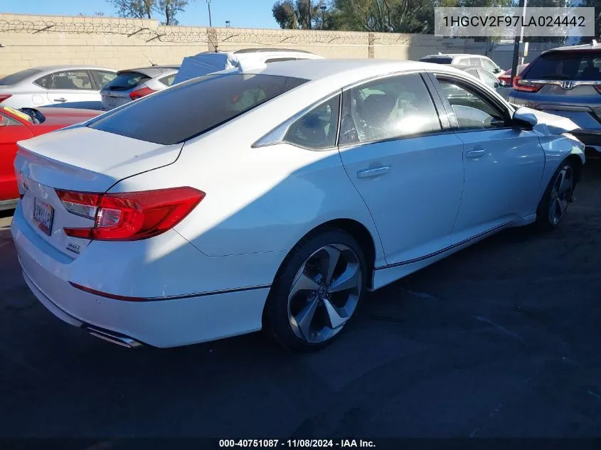 2020 Honda Accord Touring VIN: 1HGCV2F97LA024442 Lot: 40751087