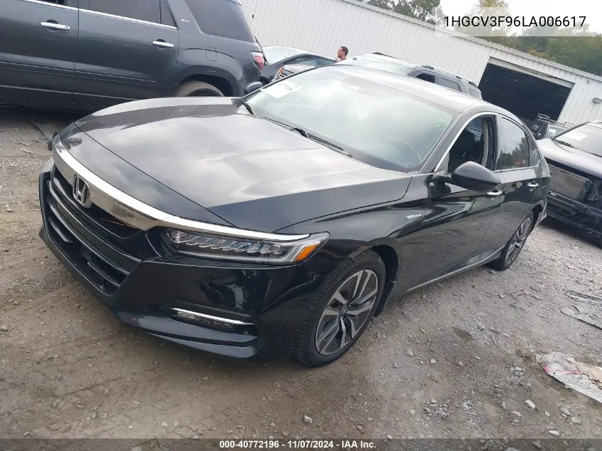 2020 Honda Accord Hybrid Touring VIN: 1HGCV3F96LA006617 Lot: 40772196