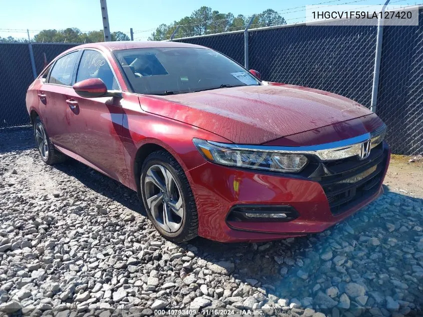 2020 Honda Accord Ex-L VIN: 1HGCV1F59LA127420 Lot: 40793409