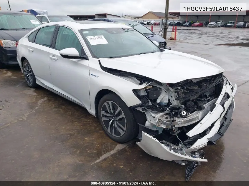 2020 Honda Accord Hybrid Ex-L VIN: 1HGCV3F59LA015437 Lot: 40795124