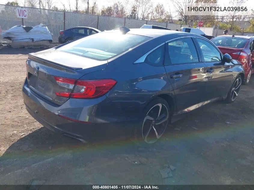 2020 Honda Accord Sport VIN: 1HGCV1F32LA039856 Lot: 40801405