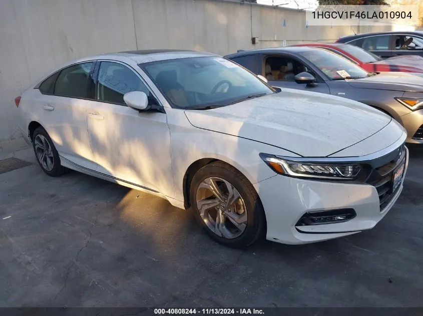 2020 Honda Accord Ex VIN: 1HGCV1F46LA010904 Lot: 40808244