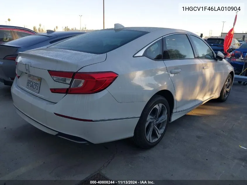 2020 Honda Accord Ex VIN: 1HGCV1F46LA010904 Lot: 40808244