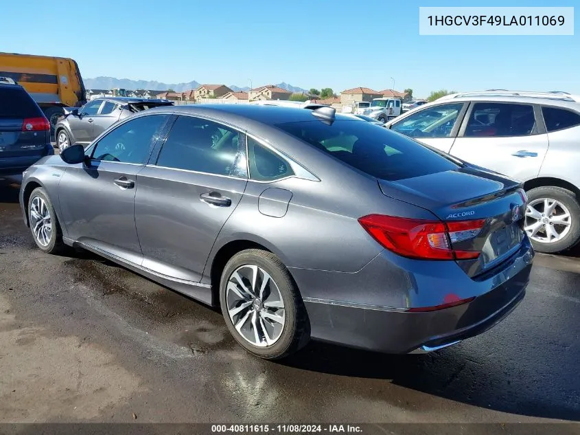 2020 Honda Accord Hybrid Ex VIN: 1HGCV3F49LA011069 Lot: 40811615